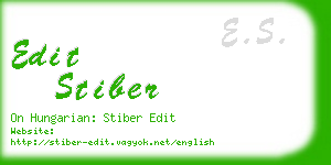 edit stiber business card